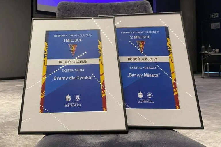 Pogoń Szczecin z nagrodami, w kategoriach "Ekstra Akcja" i "Ekstra Kreacja"