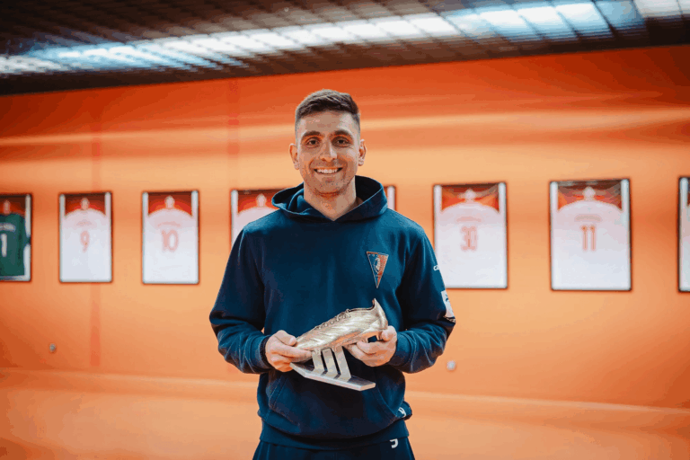 Wojciech Lisowski i Efthymios Koulouris po meczu z Jagiellonią Białystok