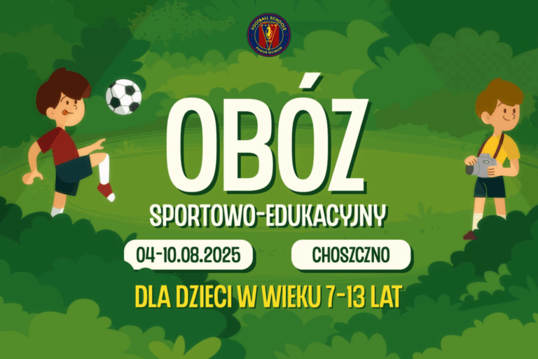 Letni obóz sportowy w Choszcznie z Pogoń Szczecin Football Schools