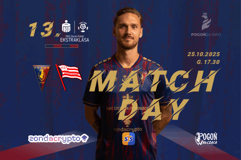 Pogoń Szczecin kontra Cracovia - pojedynek o punkty w 13. kolejce Ekstraklasy