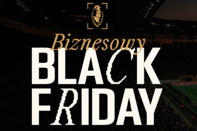 Biznesowy Black Friday. Reklama na drugim rzędzie bandy LED