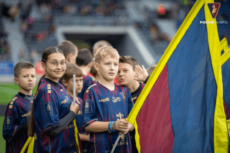 Dziecięca eskorta podopiecznych PKO BP na meczu z Radomiakiem Radom