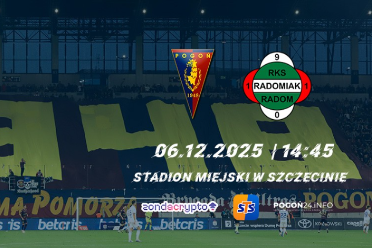 Pogoń Szczecin - Radomiak Radom. Gdzie będzie można obejrzeć ostatni mecz Portowców w tym roku?
