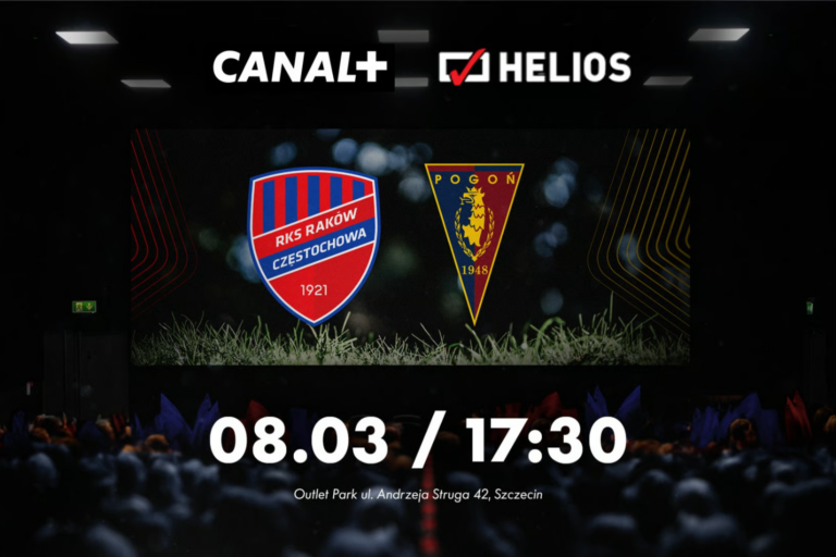 Wyjazdowy mecz Pogoni Szczecin z Rakowem Częstochowa na wielkim ekranie!