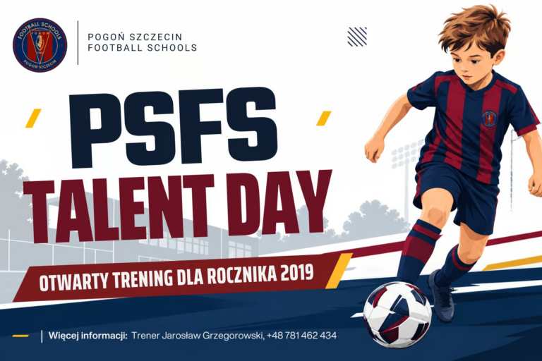 Pogoń Szczecin Football Schools zaprasza na otwarty trening dla rocznika 2019!