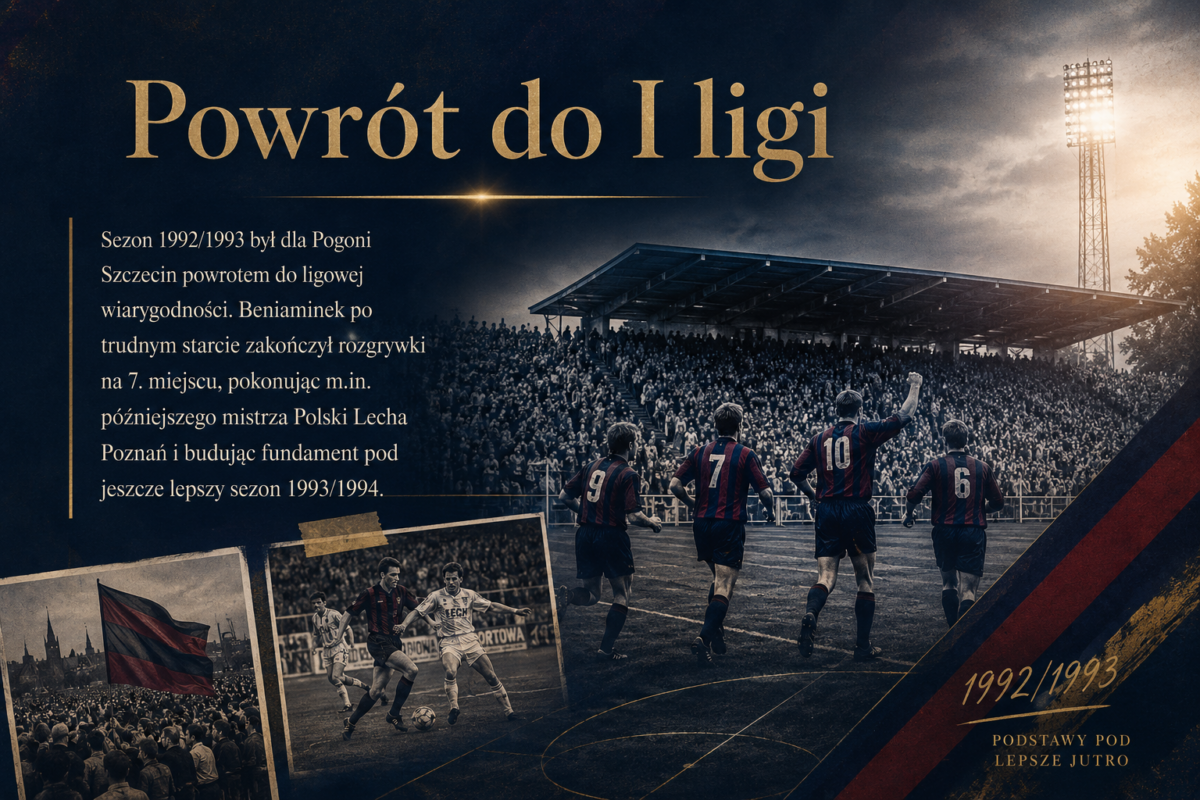 powrót Pogoni Szczecin do I ligi